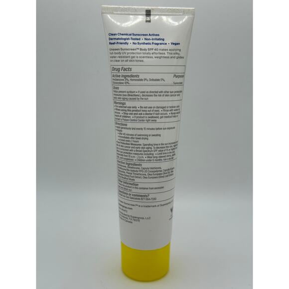 Supergoop Unseen Sunscreen Body SPF 40 Water & Sweat Resistant 3.4 fl oz/100ml - Picture 4 of 5